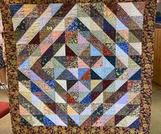 Jane's Half Square Triangle quilt