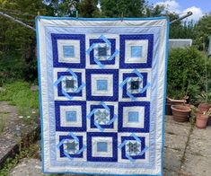 Angie's latest quilt constructed with labyrinth blocks