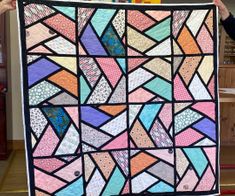 Cheryl's quilt made following Dolores's demo