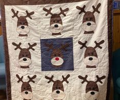 Cheryl's reindeer quilt for grandson