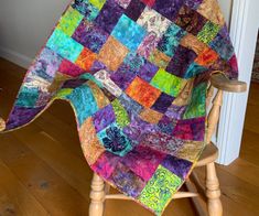 Dolores's batik quilt made for a friend's 60th birthday