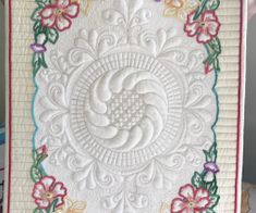 Rachel's quilted tray cloth