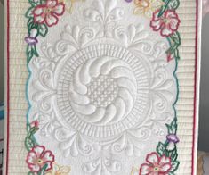 Rachel's quilted tray cloth