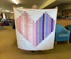 Cheryl's hearts baby quilt from Missouri Star